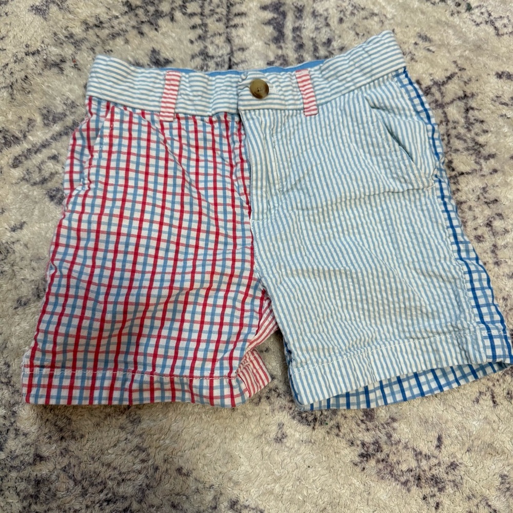 Vineyard Vines Light Blue and White Checkered Shorts